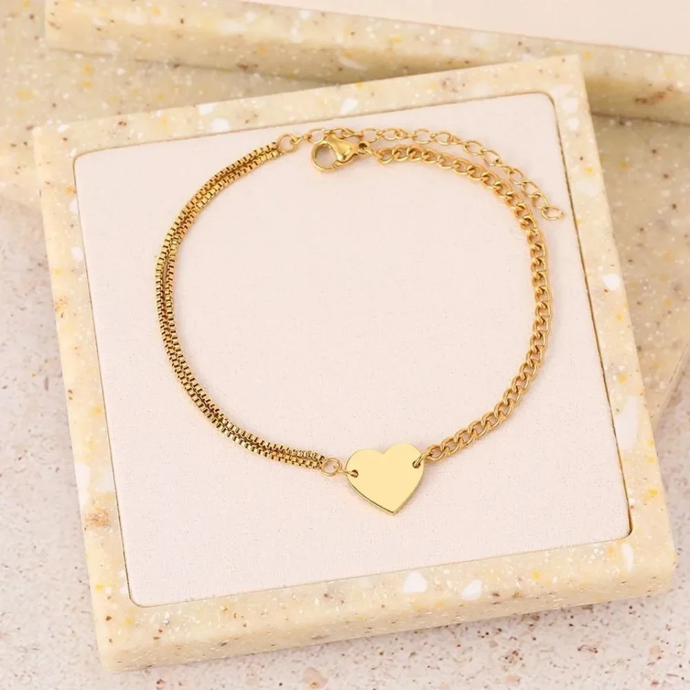 Stainless Steel Heart Bracelet
